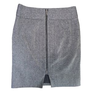 Banana Republic wool blend skirt with double ended zipper back.